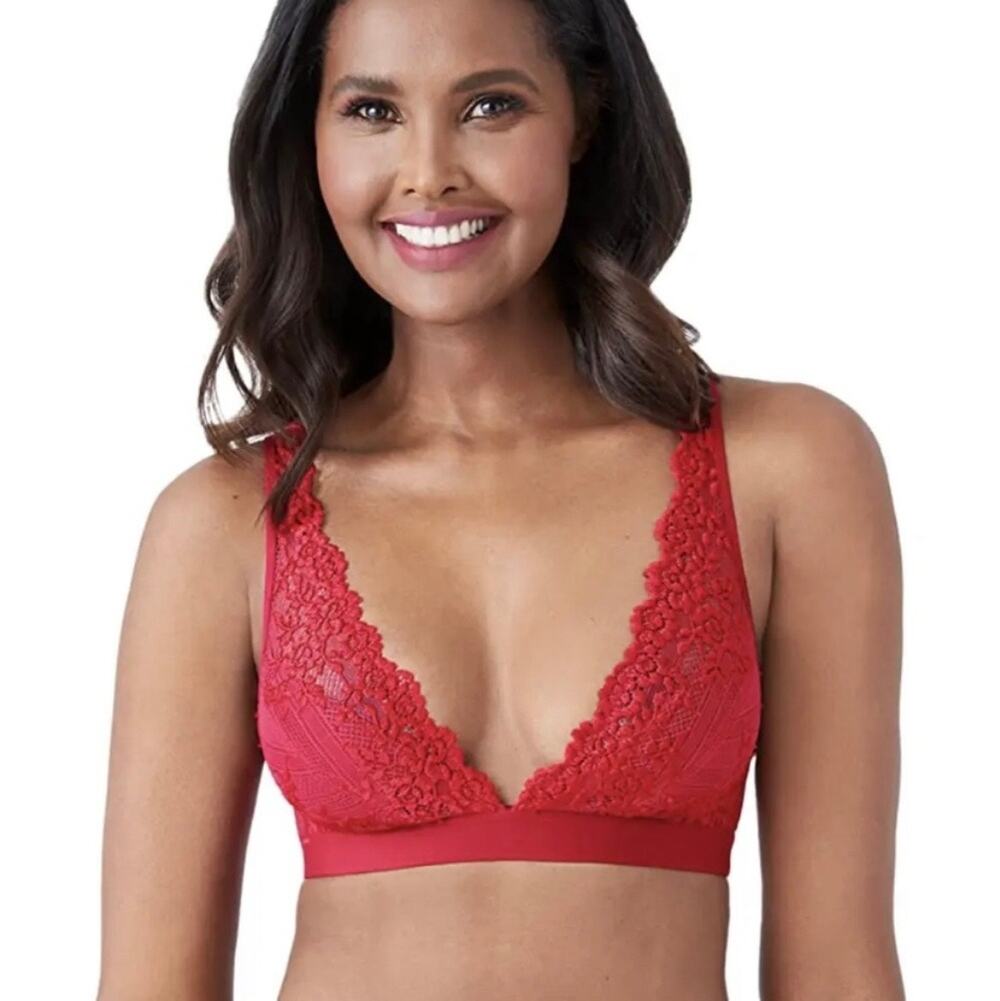 Wacoal 852191 Embrace Lace Wire Free Convertible bra in Persian red 38